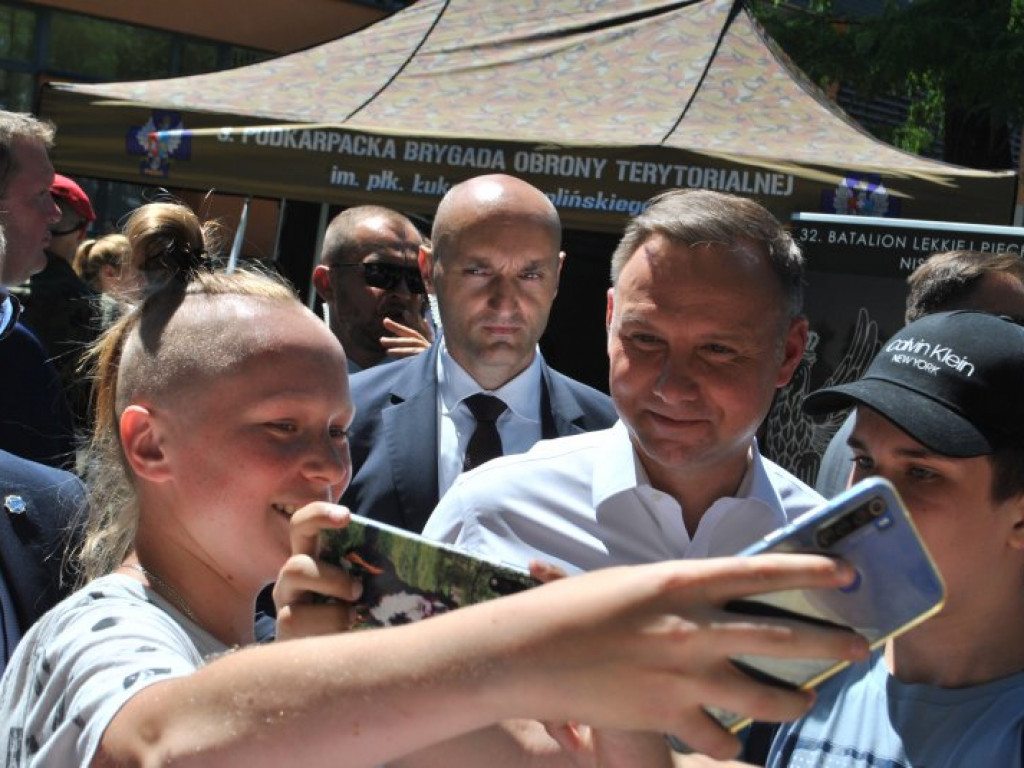 Andrzej Duda w Nowej Dębie [zdjęcia]