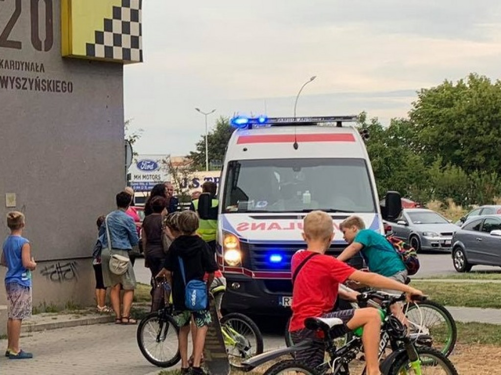 Potrącenie dziecka w centrum Tarnobrzega [zdjęcia]