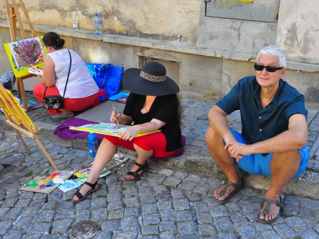 W Sandomierzu jak na Montmartrze. Plener dla amatorów- miłośników  sztuk plastycznych