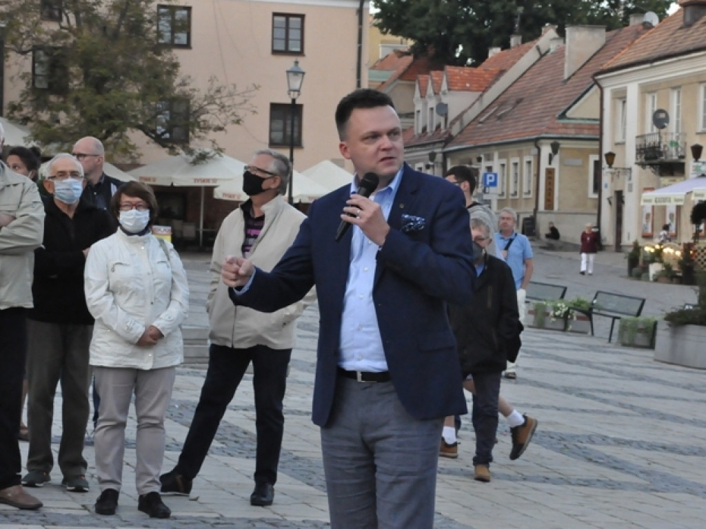 Szymon Hołownia w Sandomierzu. Mówił o ruchu Polska 2050 [wideo][zdjęcia]