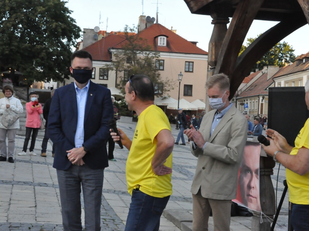 Szymon Hołownia w Sandomierzu. Mówił o ruchu Polska 2050 [wideo][zdjęcia]