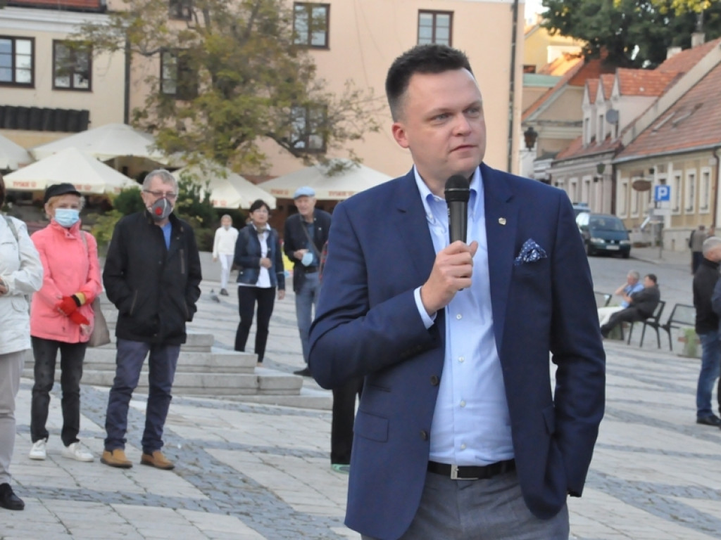 Szymon Hołownia w Sandomierzu. Mówił o ruchu Polska 2050 [wideo][zdjęcia]