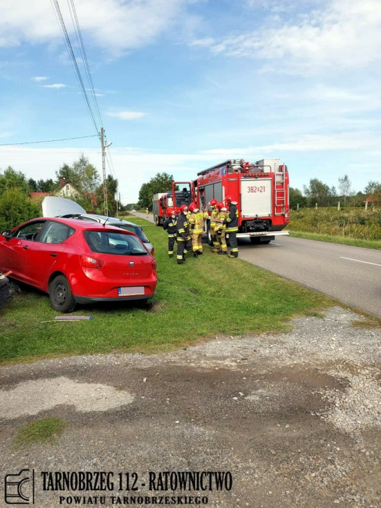 Dwa samochody na jednym ogrodzeniu w Alfredówce [zdjęcia]