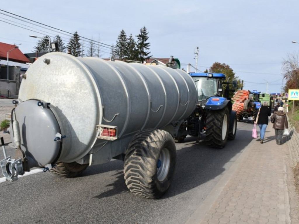 Protest rolników na krajowej 