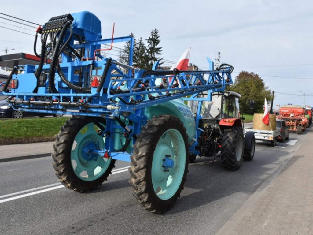 Protest rolników na krajowej 