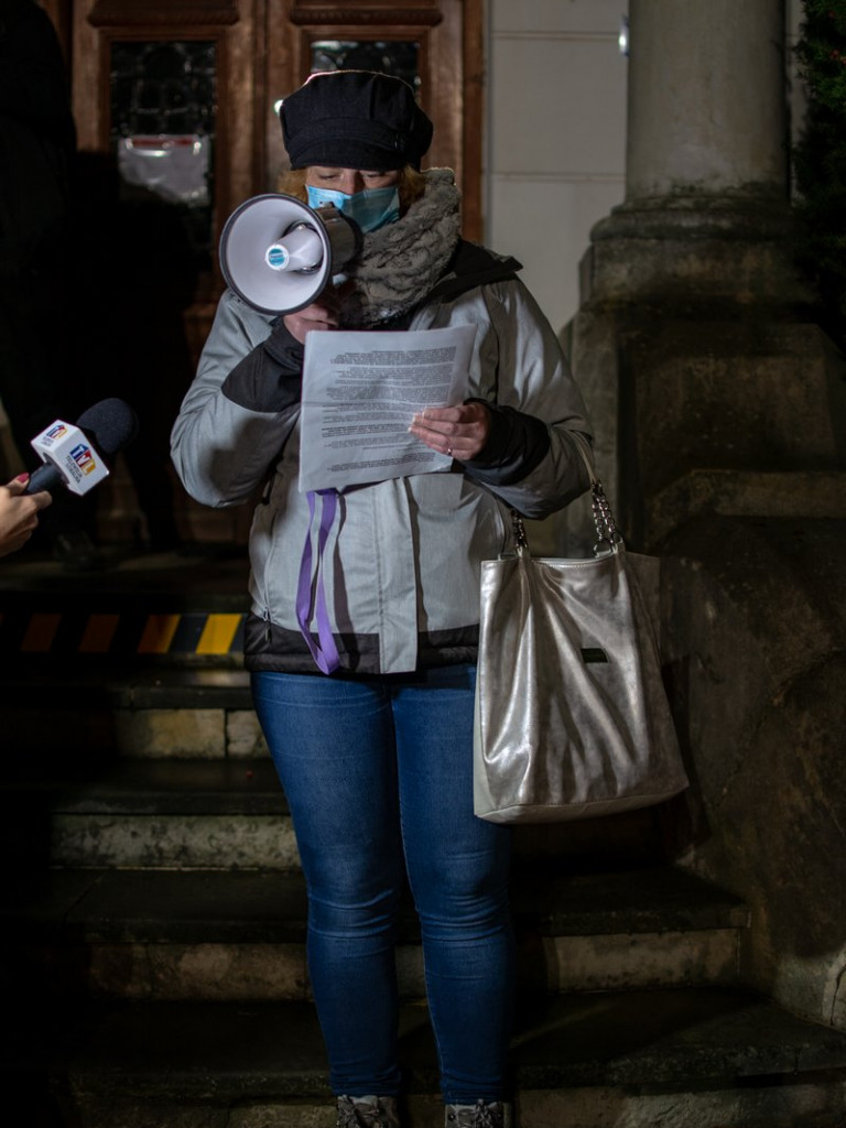 Tarnobrzeg. Protest przeciwko przepisom antyaborcyjnym [wideo][zdjęcia]