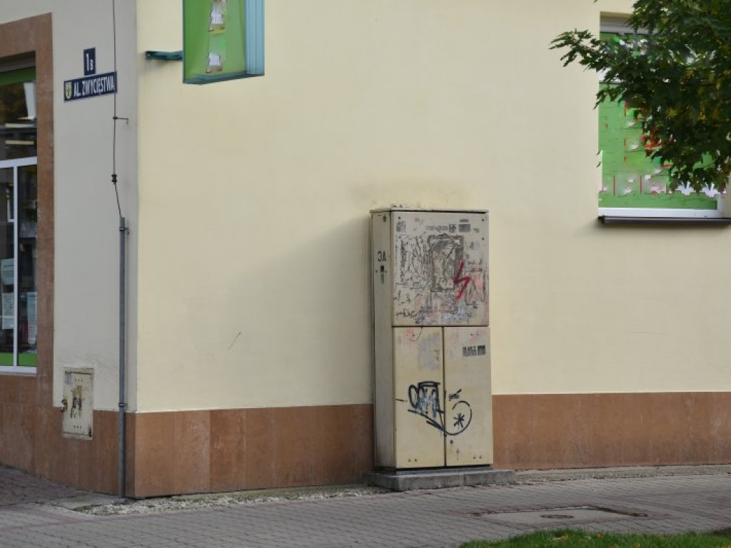 Nowa Dęba. Akty wandalizmu - zniszczone pomniki, pomalowane przedszkole, bloki [zdjęcia]