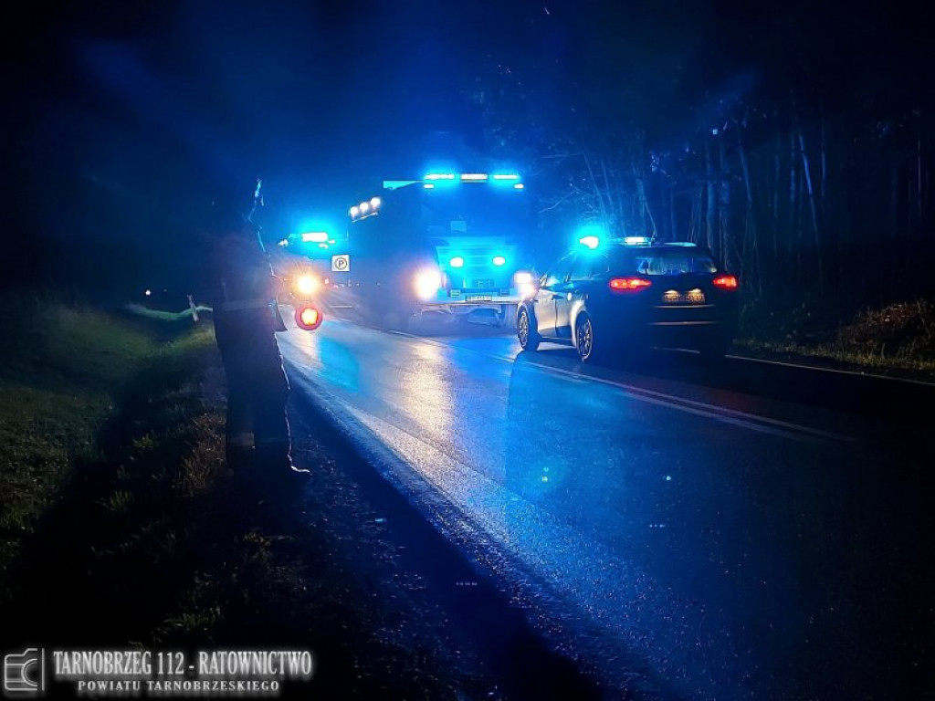 Nowa Dęba. Wypadek samochodu osobowego [zdjęcia]