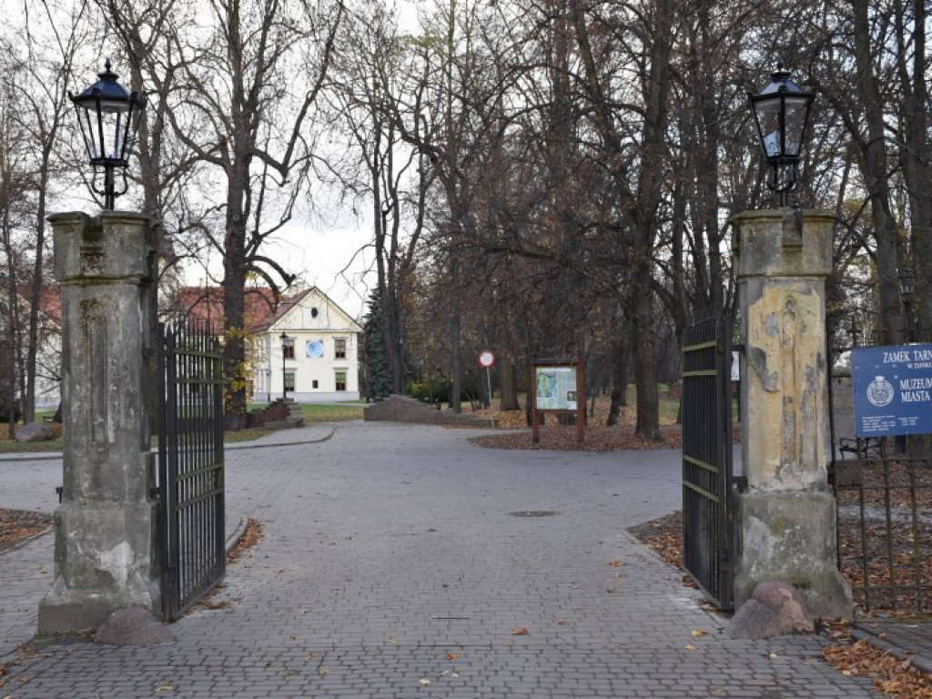 Tarnobrzeg. W Parku Dzikowskim będzie jaśniej. Pojawiły się lampy [zdjęcia]
