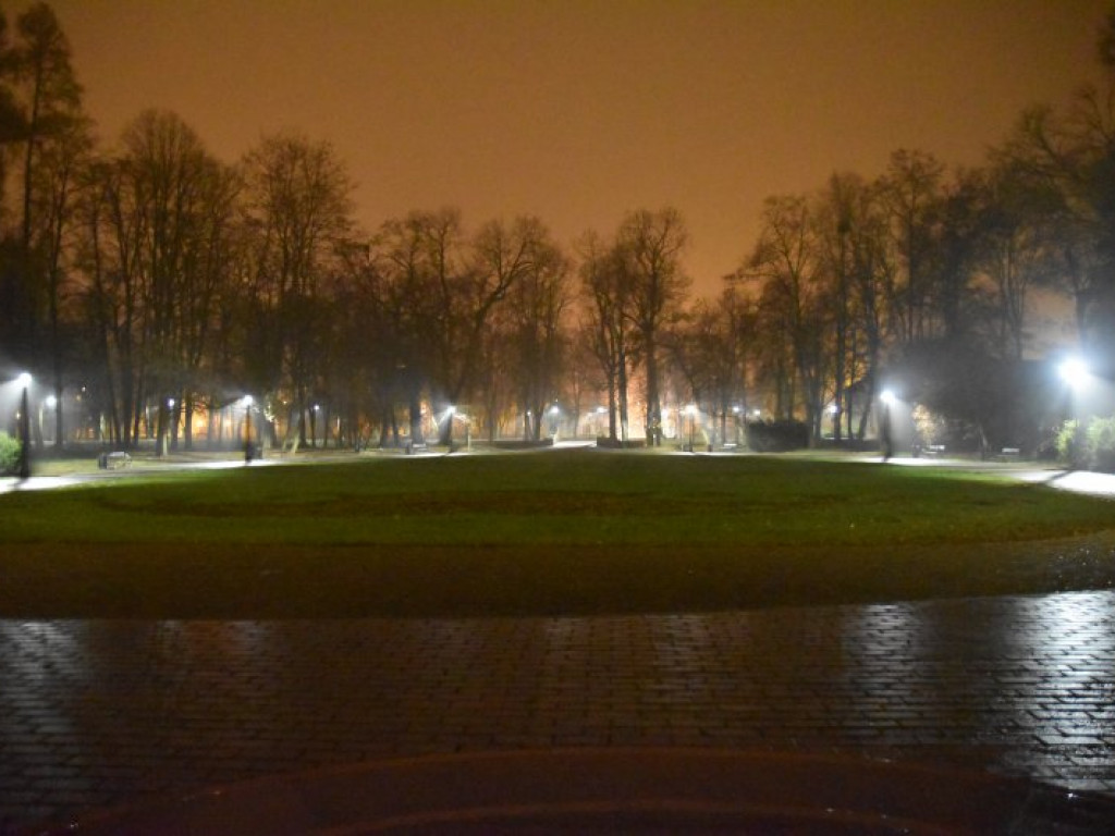 W parku przed Zamkiem Dzikowskim rozbłysły lampy [zdjęcia]