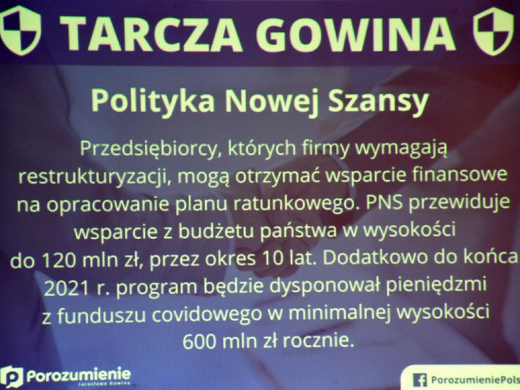 Tarcza Gowina. W Tarnobrzegu o ratowaniu polskiej gospodarki