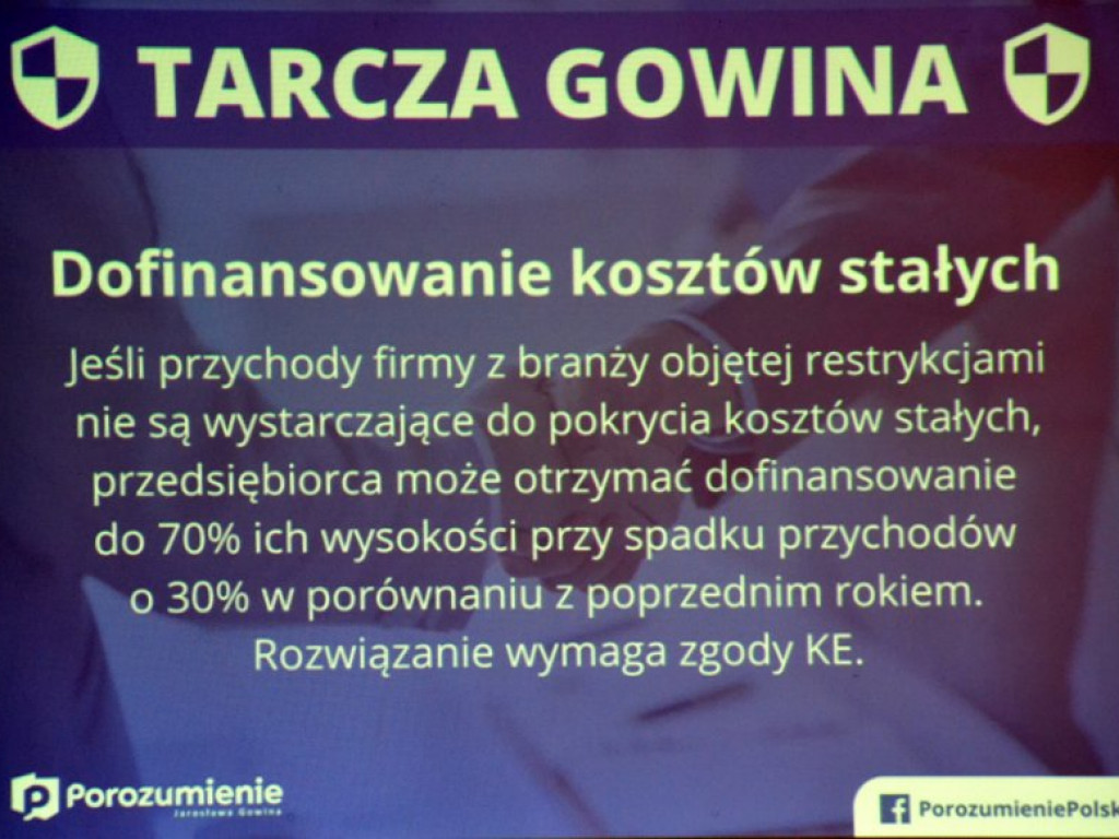 Tarcza Gowina. W Tarnobrzegu o ratowaniu polskiej gospodarki