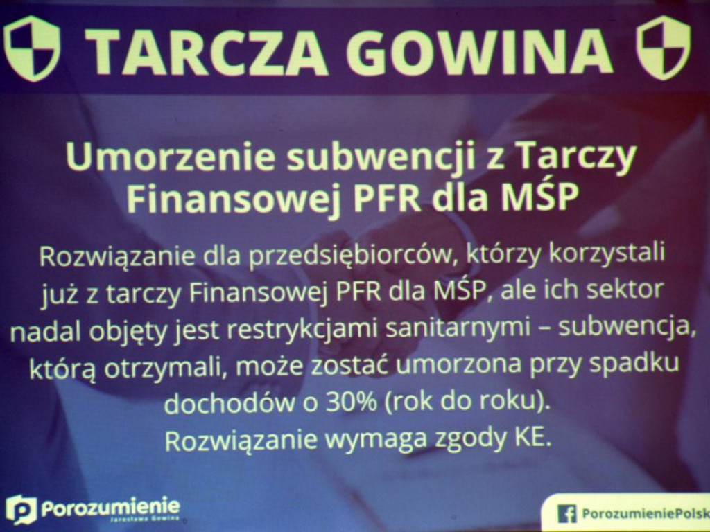 Tarcza Gowina. W Tarnobrzegu o ratowaniu polskiej gospodarki