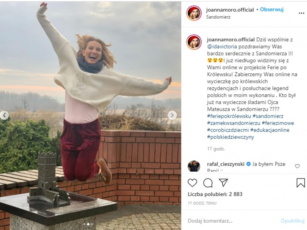 Joanna Moro w Muzeum Okręgowym, czyli ferie po królewsku w Sandomierzu [zdjęcia]