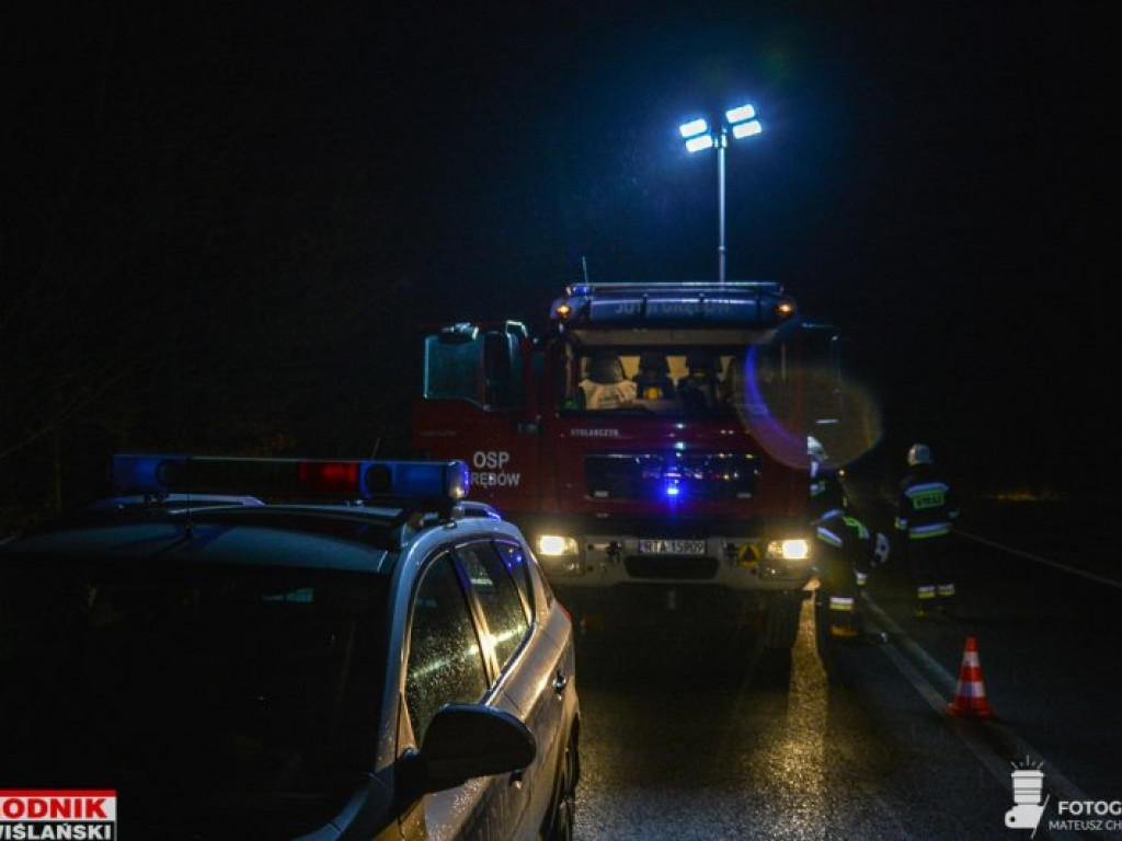 Wypadek w Jamnicy - wideo i zdjęcia z miejsca zdarzenia