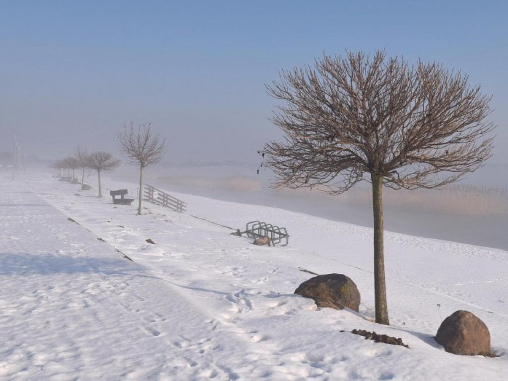 Zimowe klimaty nad Jeziorem Tarnobrzeskim [zdjęcia]