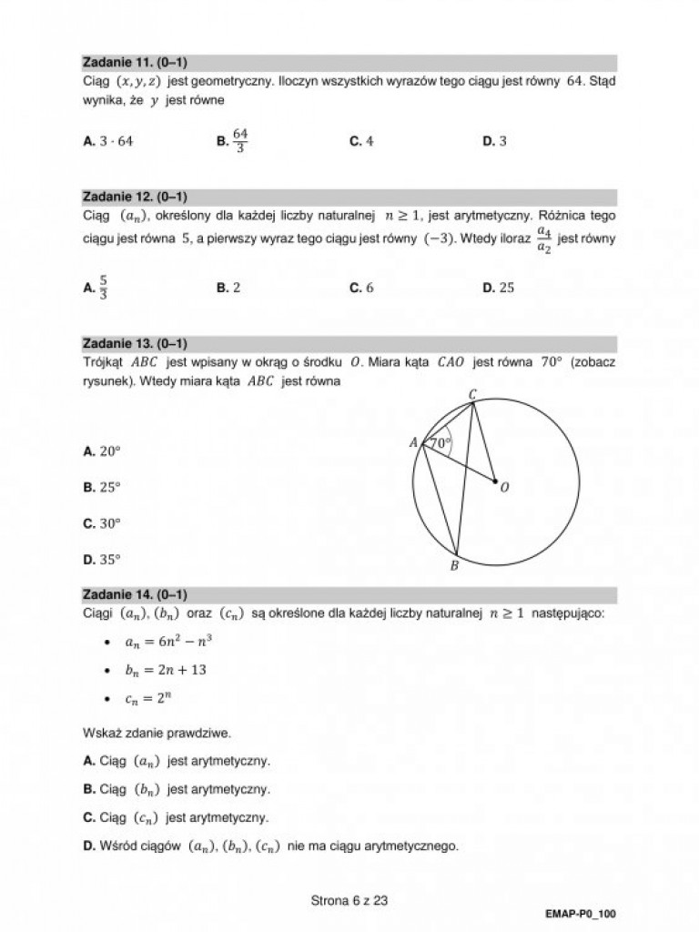 Matura próbna 2021 - arkusze egzaminacyjne z matematyki
