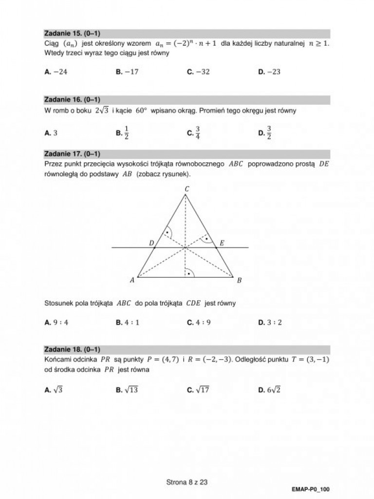 Matura próbna 2021 - arkusze egzaminacyjne z matematyki