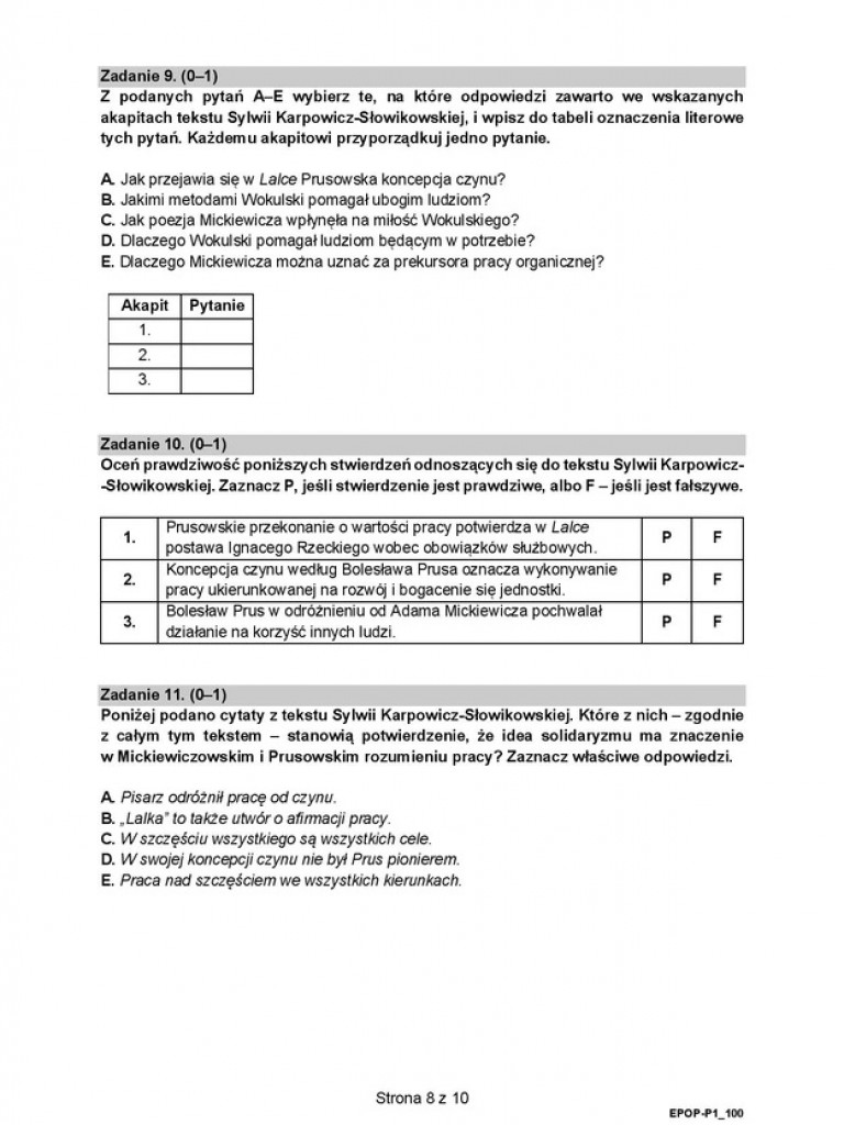 Matura próbna 2021 - arkusze egzaminacyjne z języka polskiego