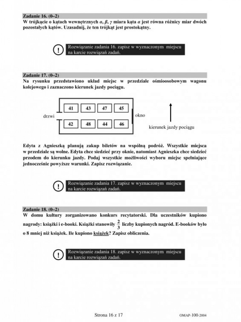 Próbny egzamin ósmoklasisty 2021 - arkusze z matematyki