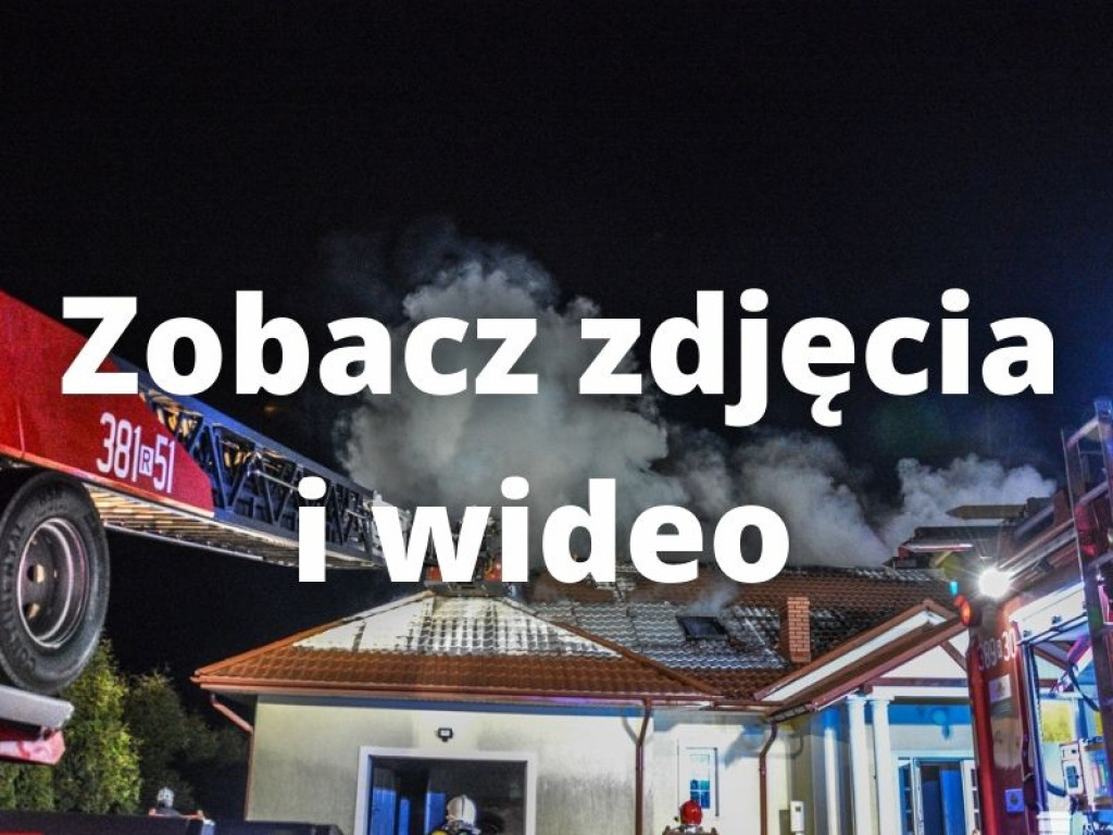 Gorzyce. Nocny pożar domu jednorodzinnego [zdjęcia][wideo]