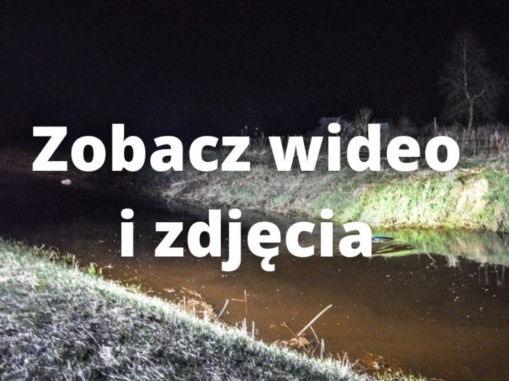 W Stalach samochód osobowy wpadł do rzeki! [zdjęcia][wideo]