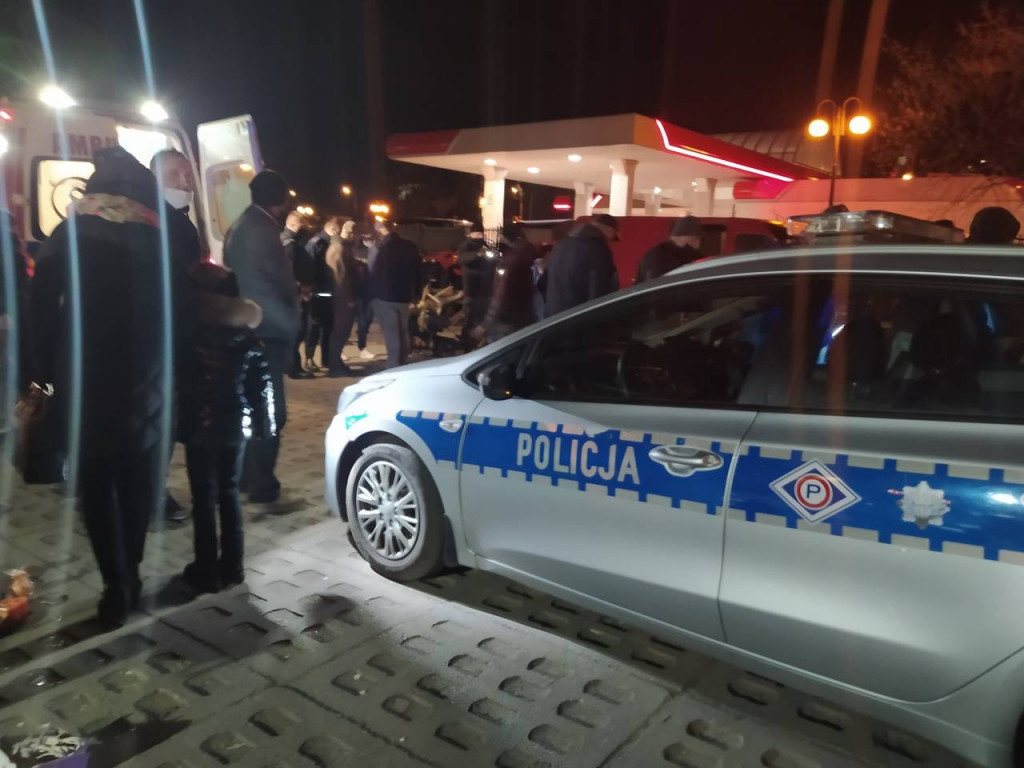 Wypadek na giełdzie w Sandomierzu [zdjęcia]