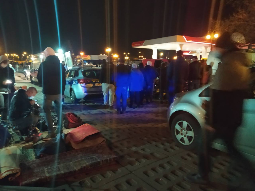 Wypadek na giełdzie w Sandomierzu [zdjęcia]