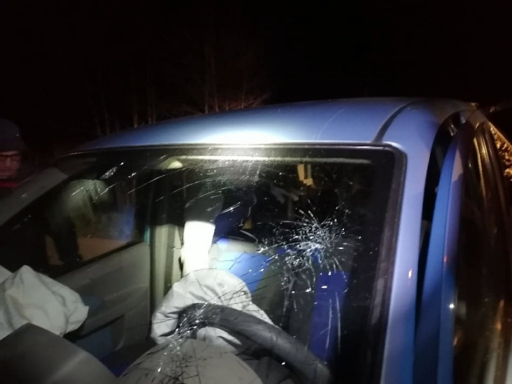 Fiat wpadł do przydrożnego rowu. Kierowca był pijany [zdjęcia]