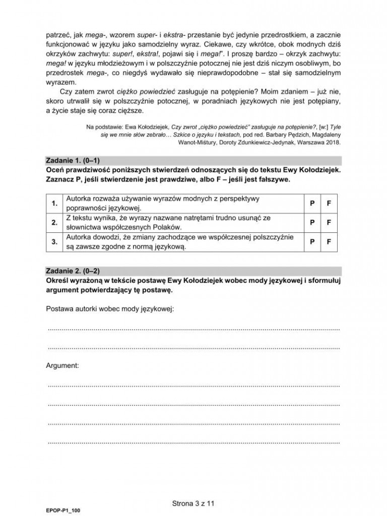 Matura 2021 - arkusze egzaminacyjne z języka polskiego