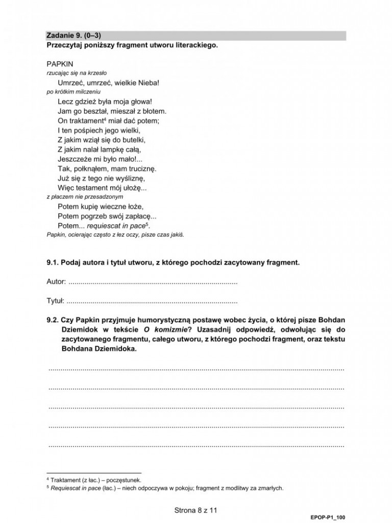 Matura 2021 - arkusze egzaminacyjne z języka polskiego