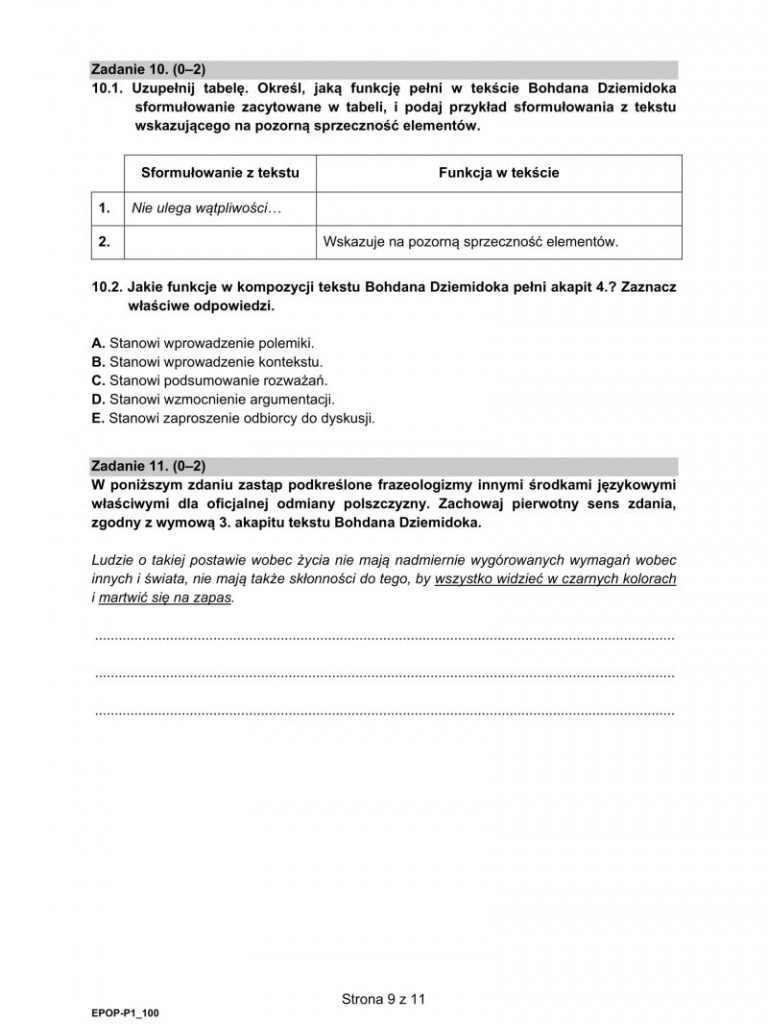 Matura 2021 - arkusze egzaminacyjne z języka polskiego