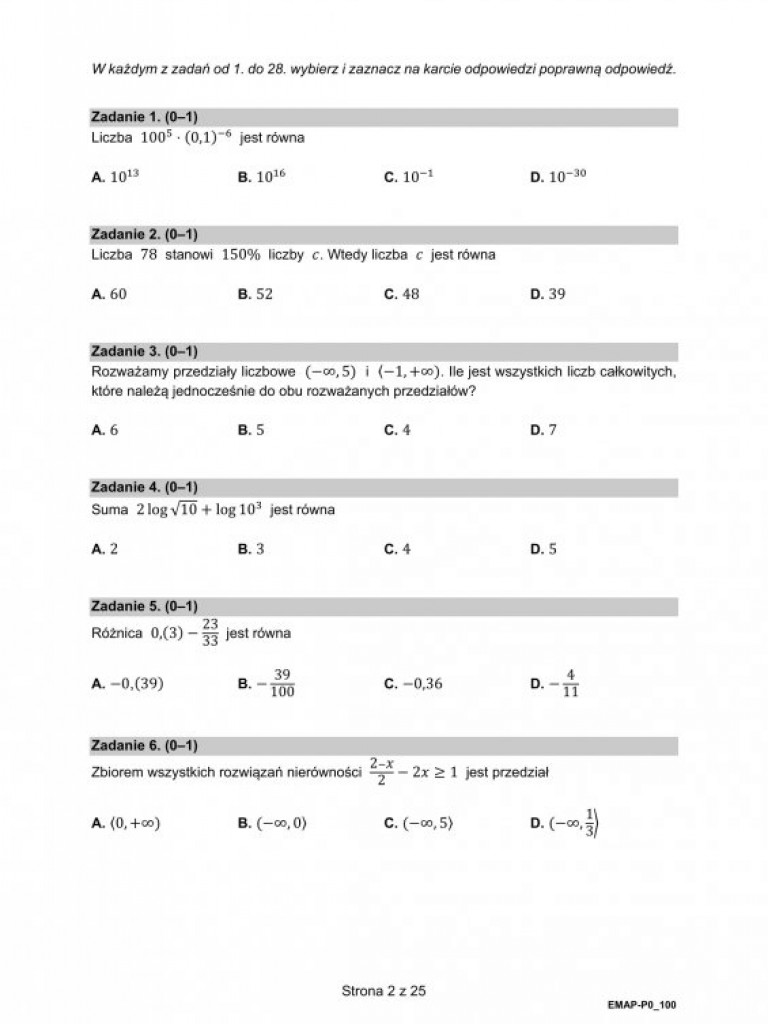 Matura 2021 - arkusze egzaminacyjne z matematyki