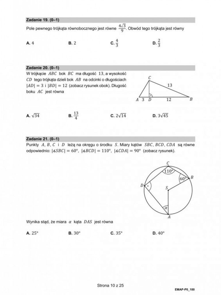 Matura 2021 - arkusze egzaminacyjne z matematyki