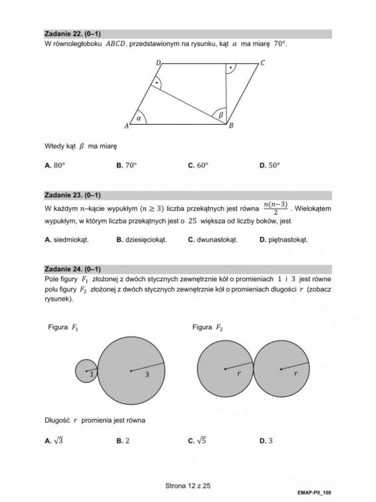 Matura 2021 - arkusze egzaminacyjne z matematyki