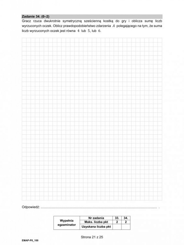 Matura 2021 - arkusze egzaminacyjne z matematyki