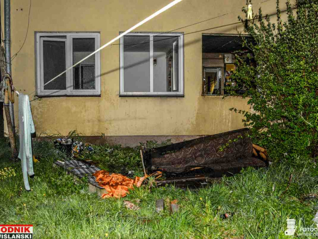 Wybuch gazu w budynku, ranny mężczyzna [zdjęcia]