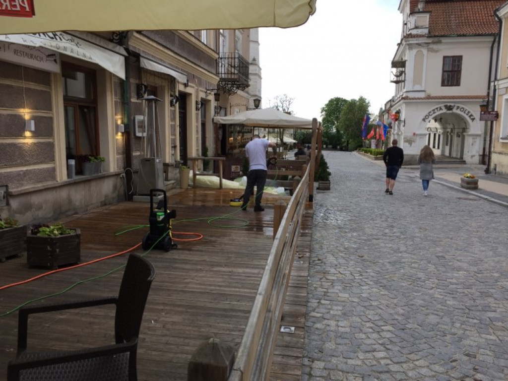 Sandomierz. W sobotę ruszają ogródki gastronomiczne. Restauratorzy prawie gotowi