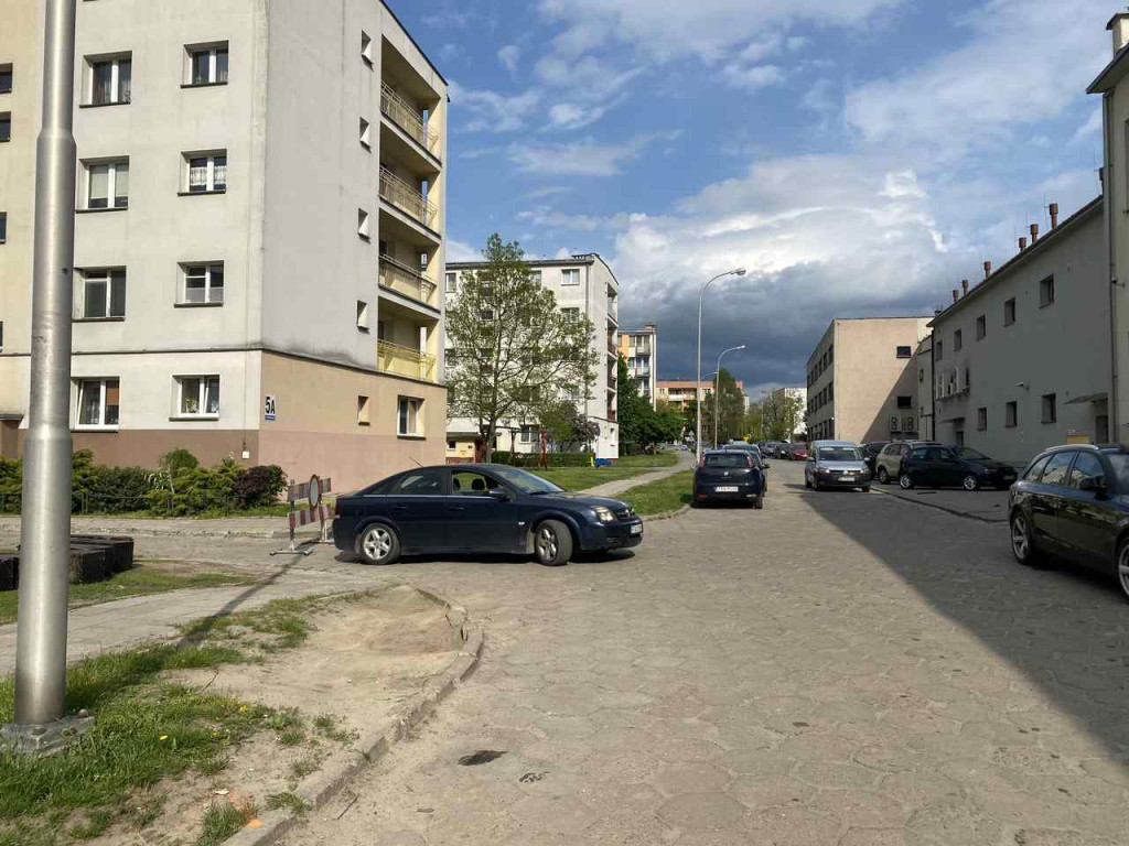 Nowe chodniki i parking. Ruszyły prace na ul. Mickiewicza w Tarnobrzegu [zdjęcia]