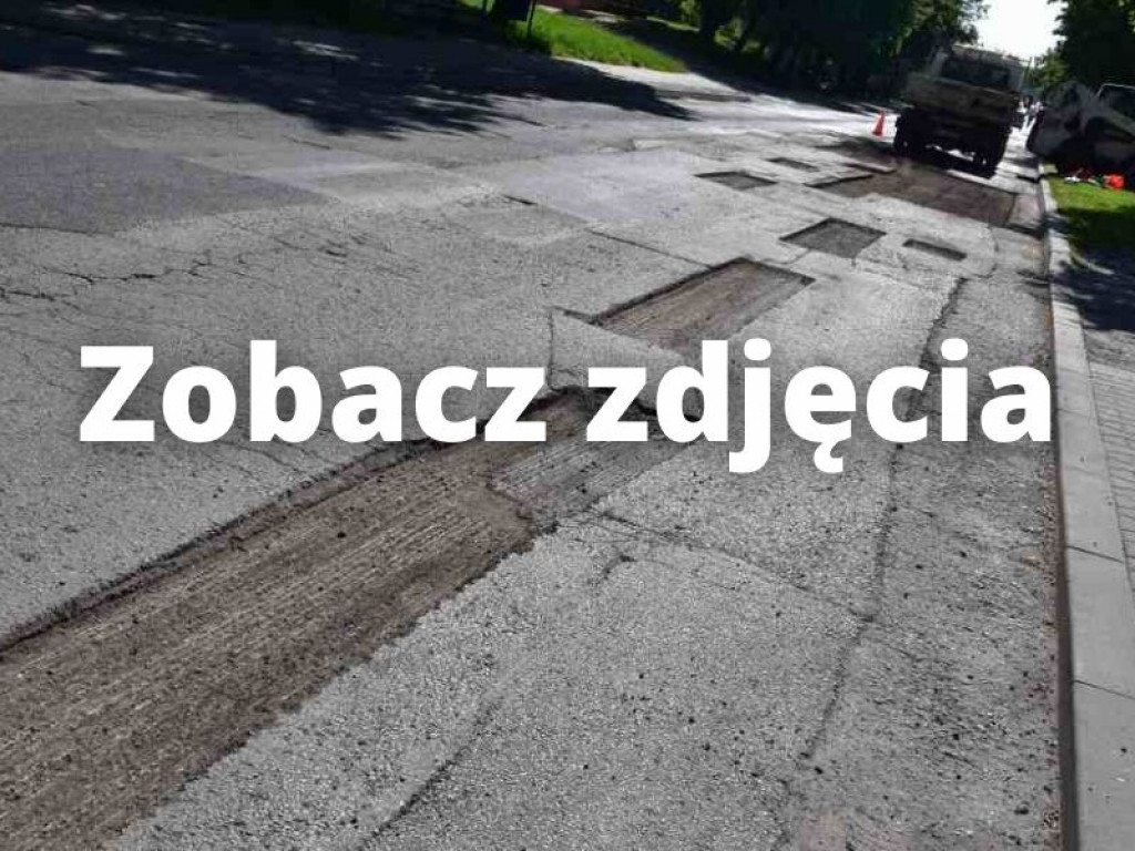 Trwa łatanie dziurawych dróg w Tarnobrzegu [zdjęcia]