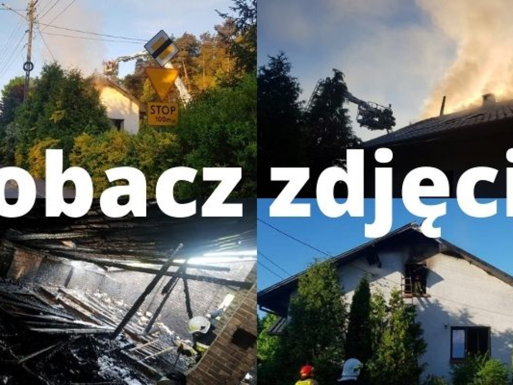Przez 4 godziny walczyli z pożarem domu w gminie Połaniec