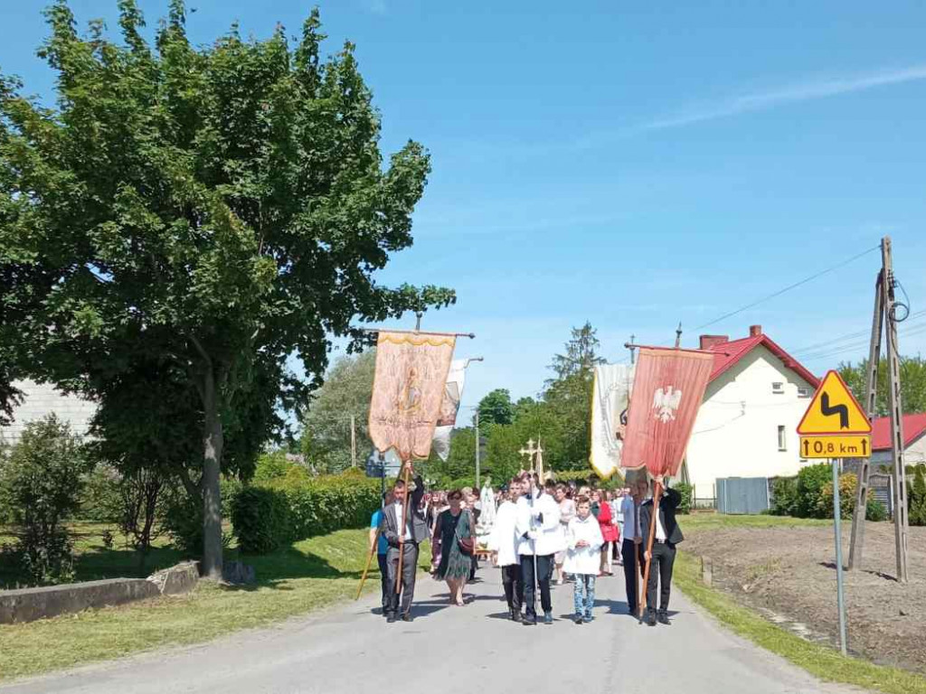 Procesja Bożego Ciała w Goźlicach w gminie Klimontów [zdjęcia]