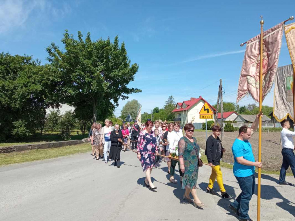 Procesja Bożego Ciała w Goźlicach w gminie Klimontów [zdjęcia]
