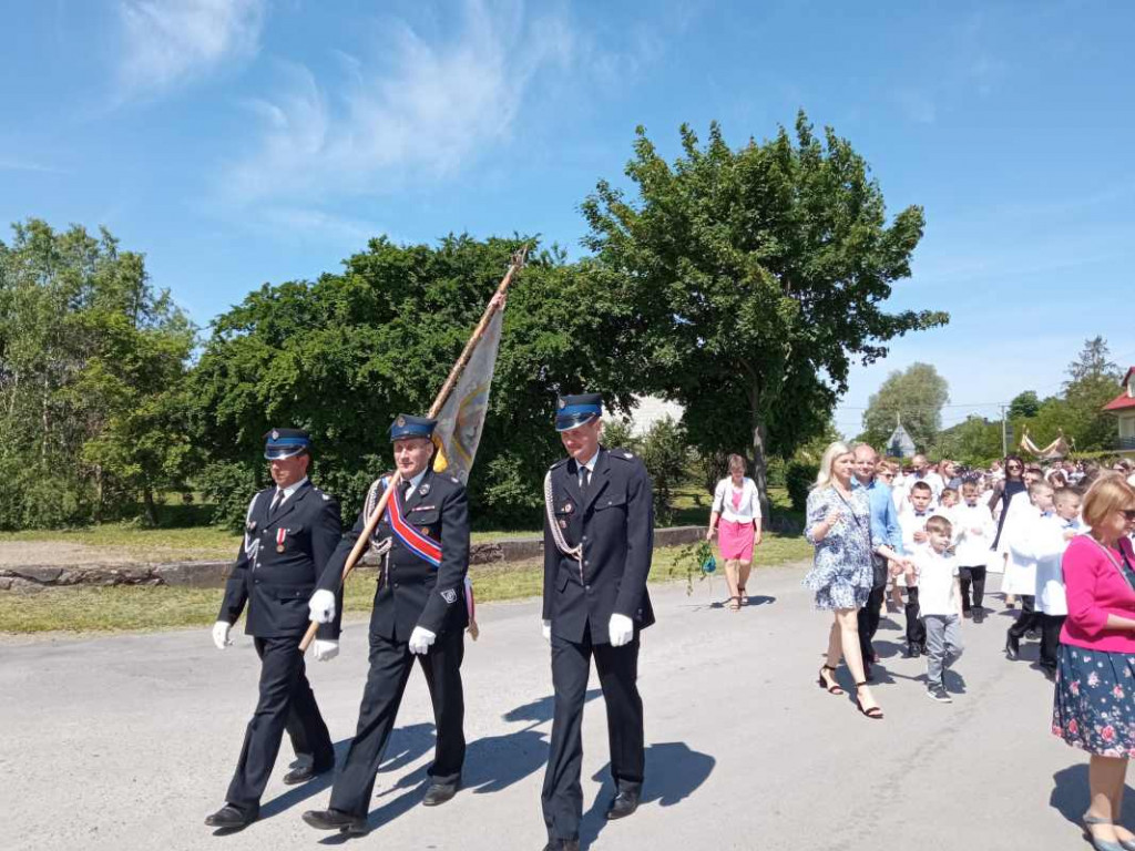 Procesja Bożego Ciała w Goźlicach w gminie Klimontów [zdjęcia]