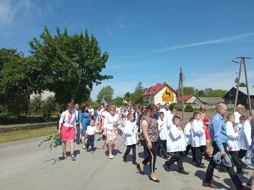 Procesja Bożego Ciała w Goźlicach w gminie Klimontów [zdjęcia]