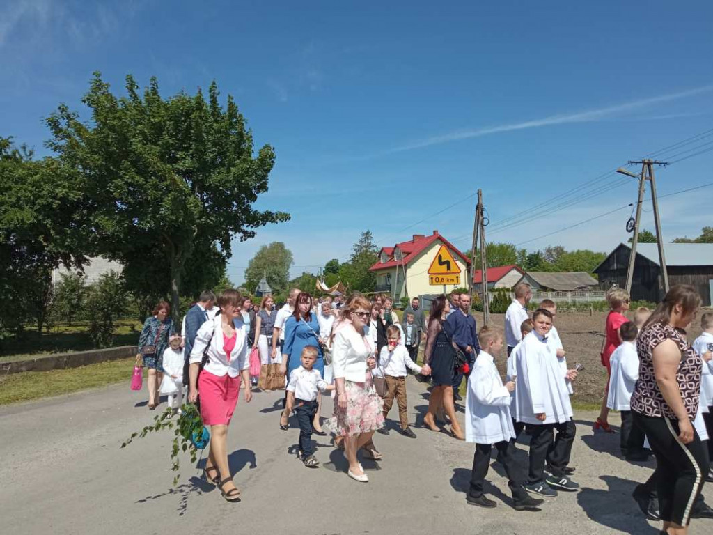 Procesja Bożego Ciała w Goźlicach w gminie Klimontów [zdjęcia]