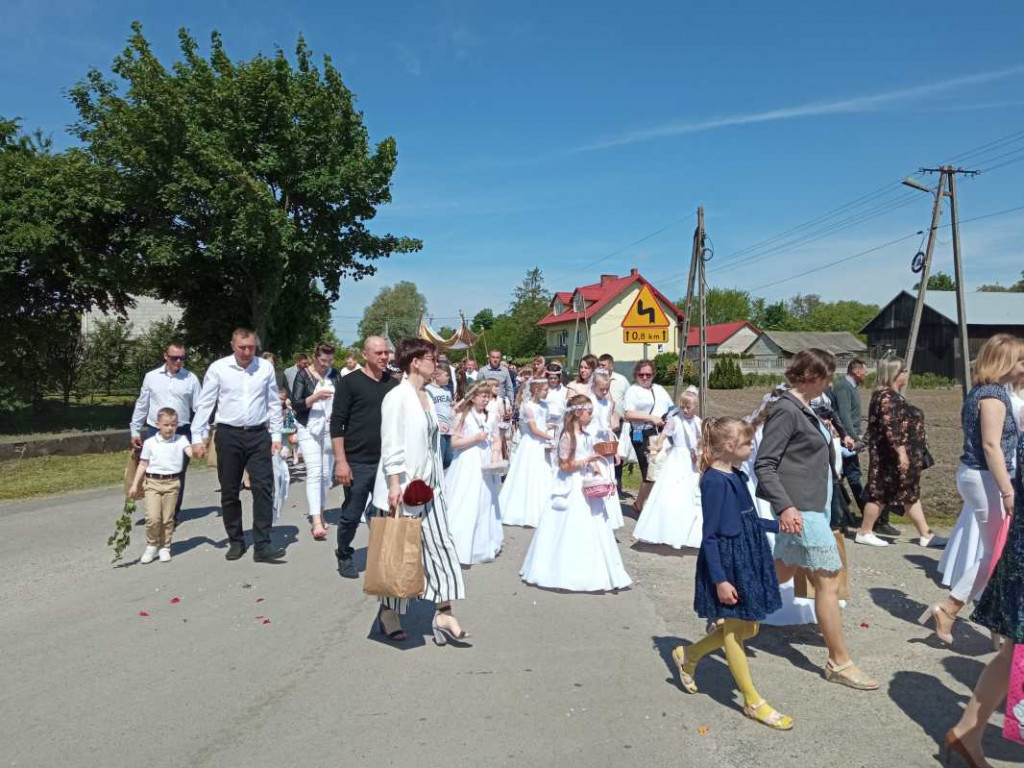 Procesja Bożego Ciała w Goźlicach w gminie Klimontów [zdjęcia]