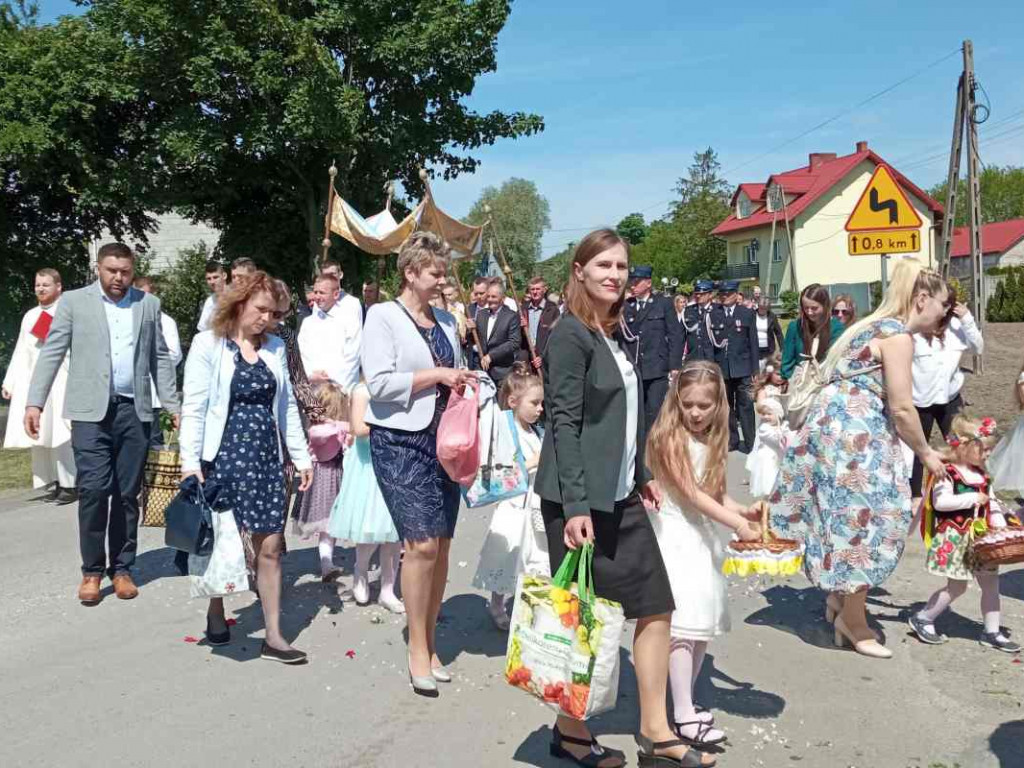 Procesja Bożego Ciała w Goźlicach w gminie Klimontów [zdjęcia]