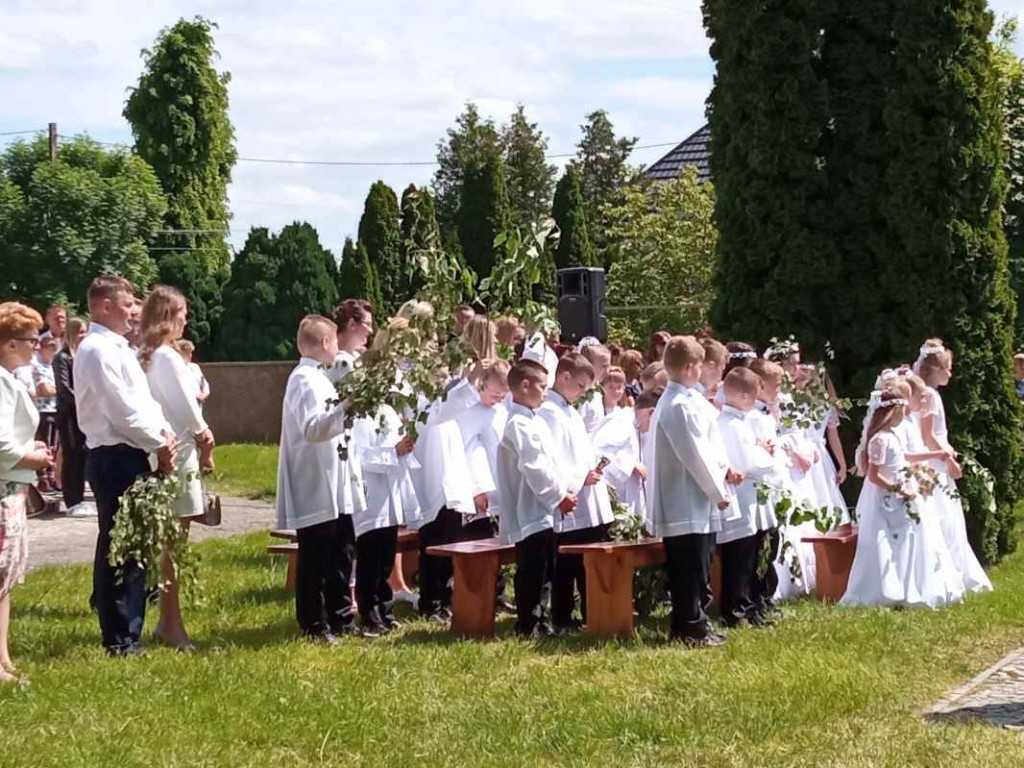 Procesja Bożego Ciała w Goźlicach w gminie Klimontów [zdjęcia]