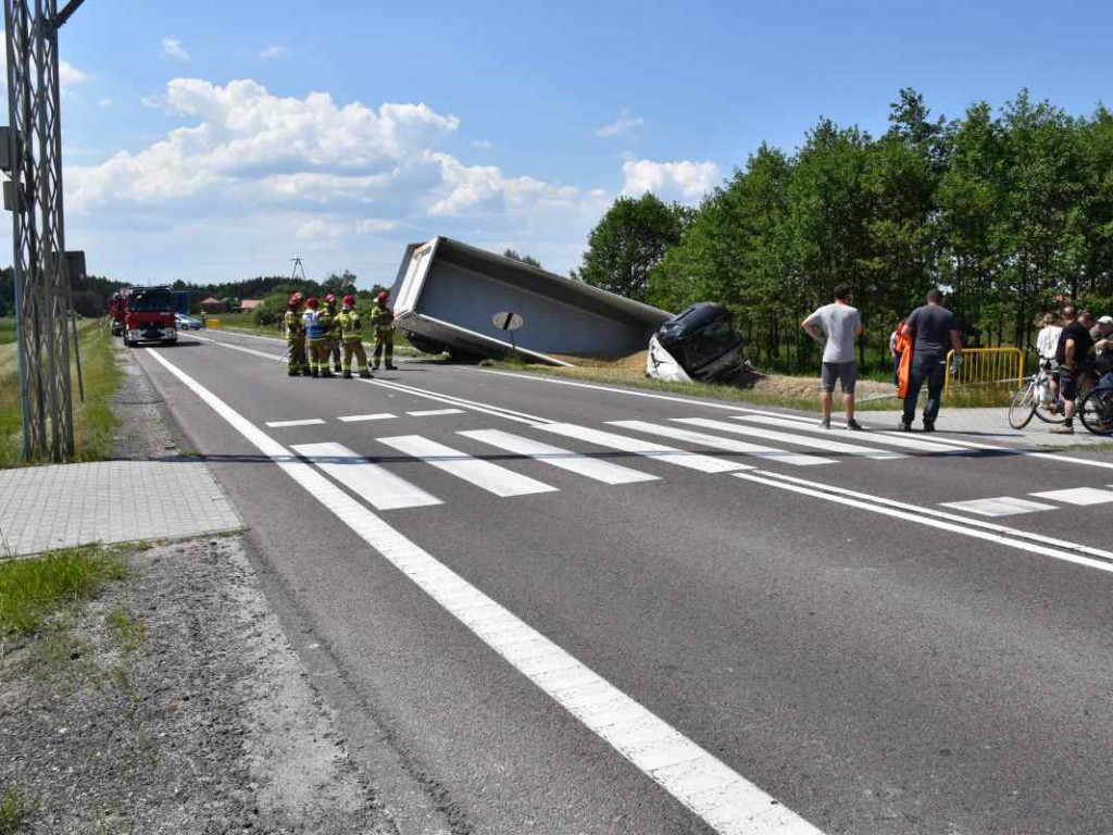 Wypadek na krajowej 